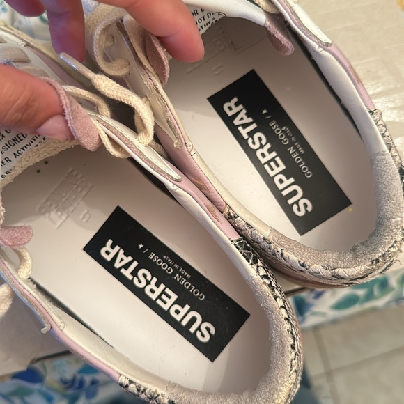 Pink Leather Golden Goose Sneakers - Picture 7 of 8